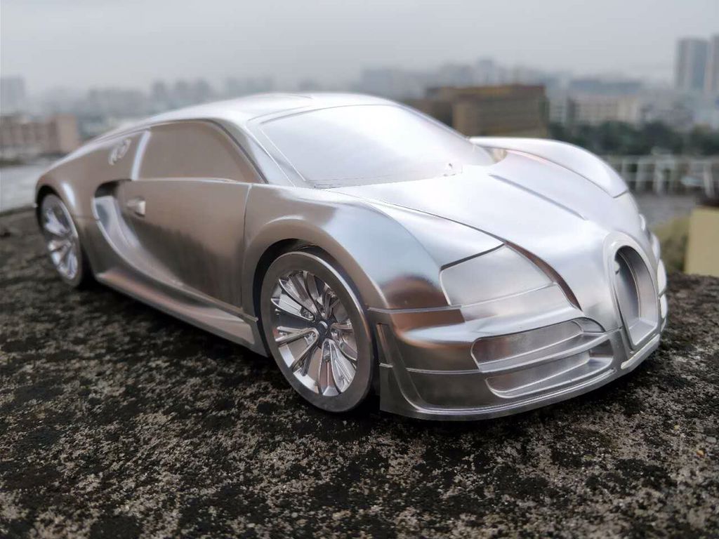 Automobile model made by 5 Axis