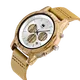 oversized camille rose gold tone watch
