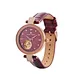 Leather Strap Luxury Thin Diamond Exquisite Wristwatch for women
