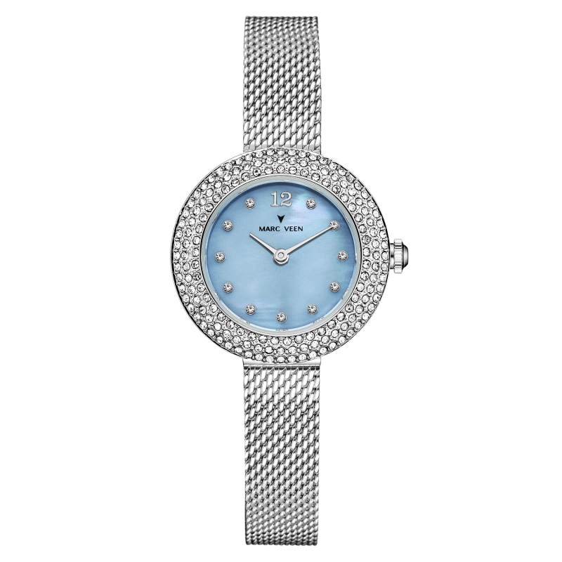three hand stainless steel watch