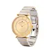 Vintage Stainless Steel Band Custom Logo Gold Wirstwatch for Girl