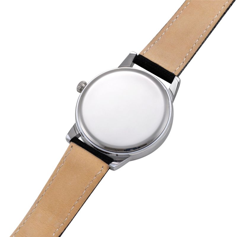 oversized raquel silver tone watch