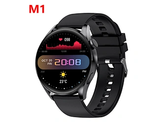 2022亚马逊热销男士M1 BT音乐1.65英寸大屏通话运动健身智能手表