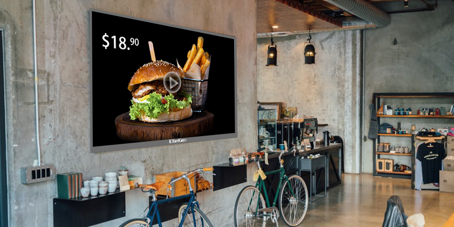 Display de publicidad mural en estuche