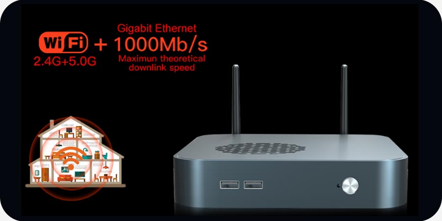 Mini PC with windows 10 in office and home