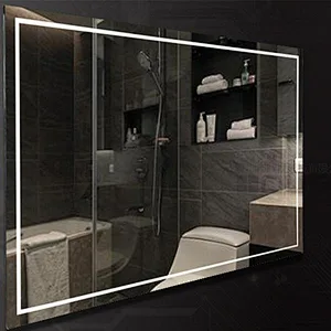 OEM ODM Wall mounted mirror advertising displayer light mirror