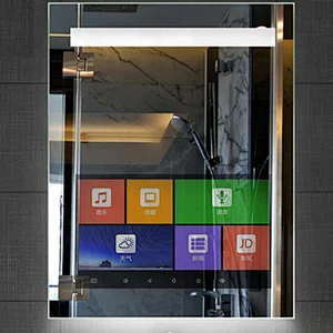 OEM ODM Wall mounted mirror advertising displayer light mirror