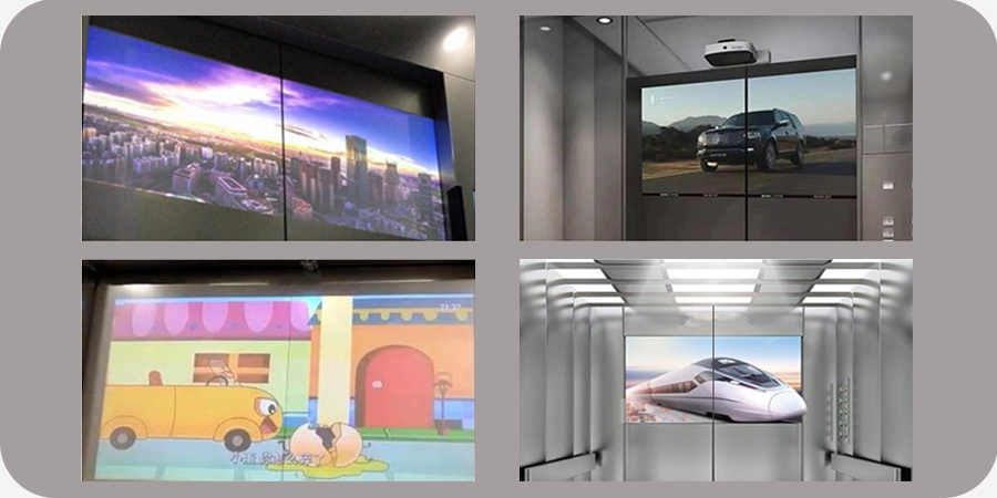 smart projector advertising display