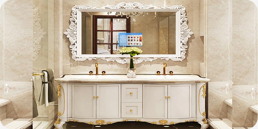 OEM ODM Wall mounted and Floor stand mirror advertising displayer light mirror