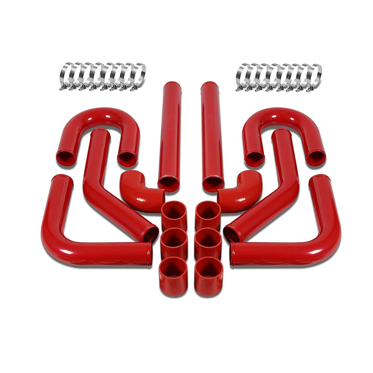 Universal 2.5 Inch 63.5mm Aluminum OD Intercooler Piping Kit For Cooling System