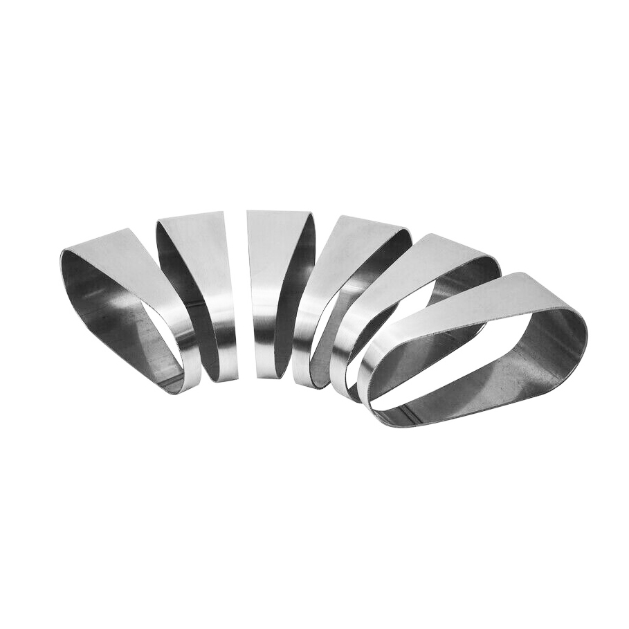 Custom Horizontal Oval 90 Degree Pie Cut Pipe Kit - 6pcs Stainless Steel 304