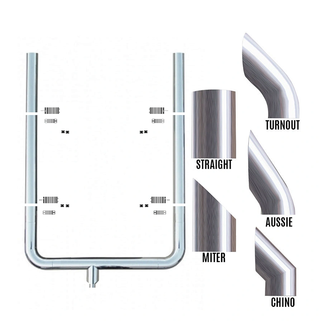 7 inch exhaust stack , 5 to 7 inch exhaust stack , dual stack kit ...