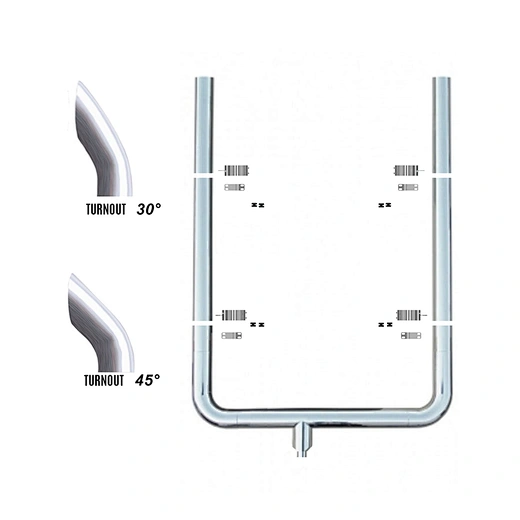 5 to 6 inch exhaust stack
