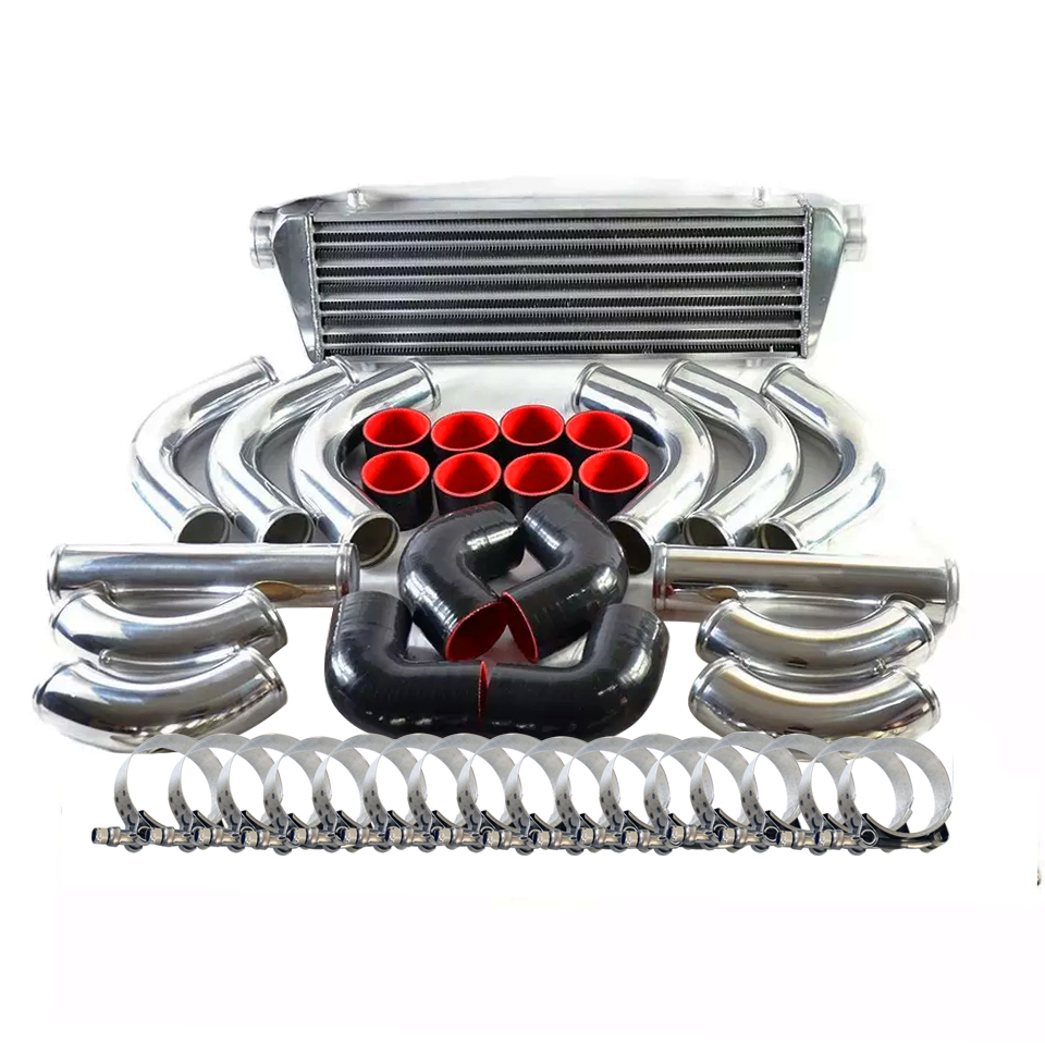 Universal 3" 4" 5" Aluminum Turbo Intercooler Piping Kit for Car Intake System