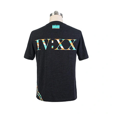 the back of the Merino Wool Tech Mens Tee