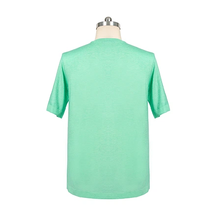the back of the Mens Merino Wool Blend T-shirt