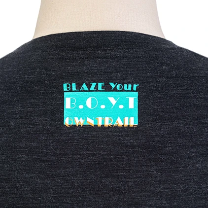 the print of the Merino Wool Tech Mens Tee