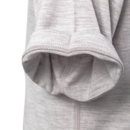 the sleeve of the Merino Blend Tee