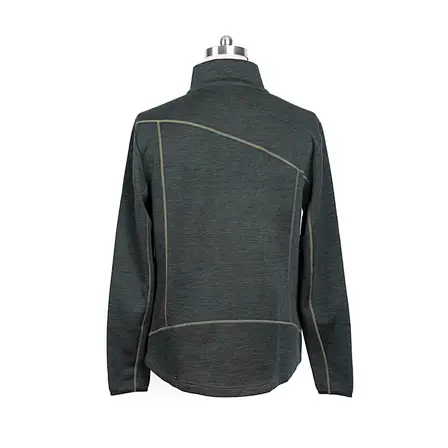 the back of the Merino Wool Jacket