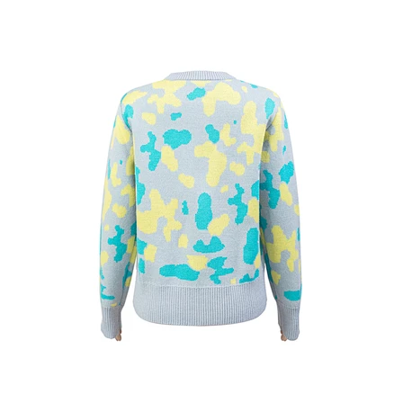 the back of the Solarwool Merino Wool Double Knit Sweater 12gg