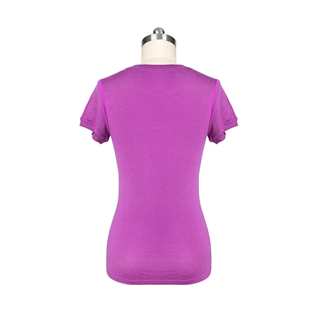 the back of the Women's Merino Wool O-Neck T-shirt