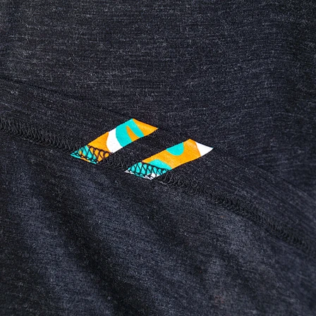 the detail of the Merino Wool Tech Mens Tee