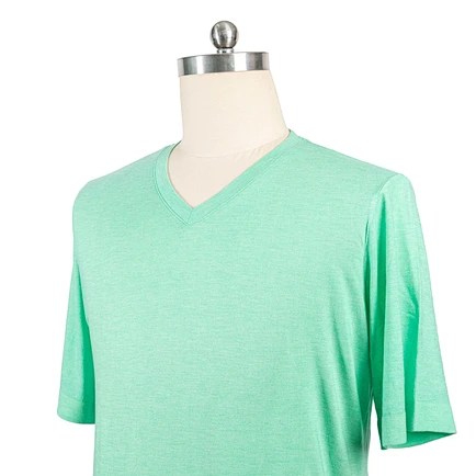 the side of the Mens Merino Wool Blend T-shirt