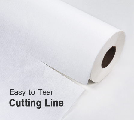 crepe texture couch roll is easy to tear, with cutting line
