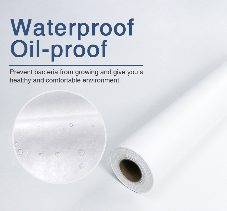 Waterproof and oilproof nonwoven massage table paper roll