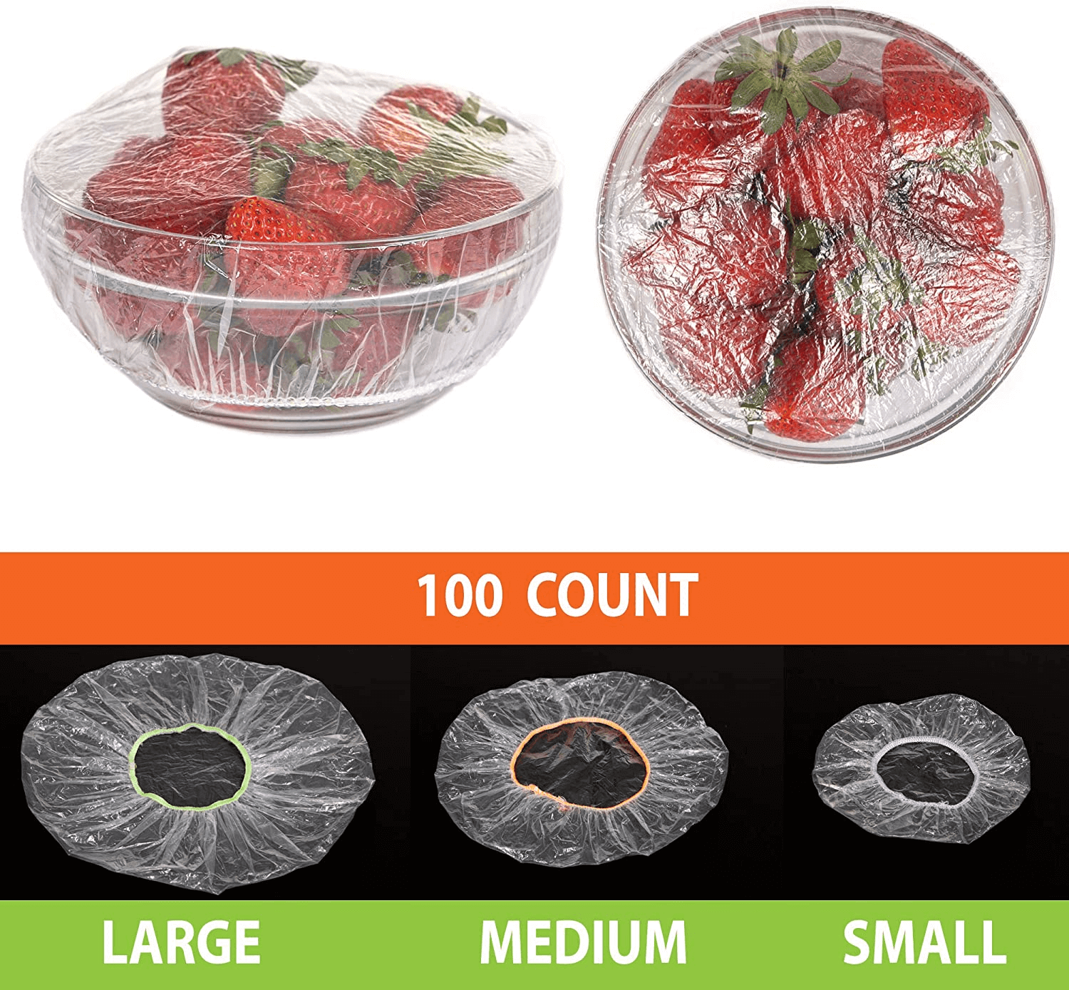 Bowl Covers with different size, large, medium, small
