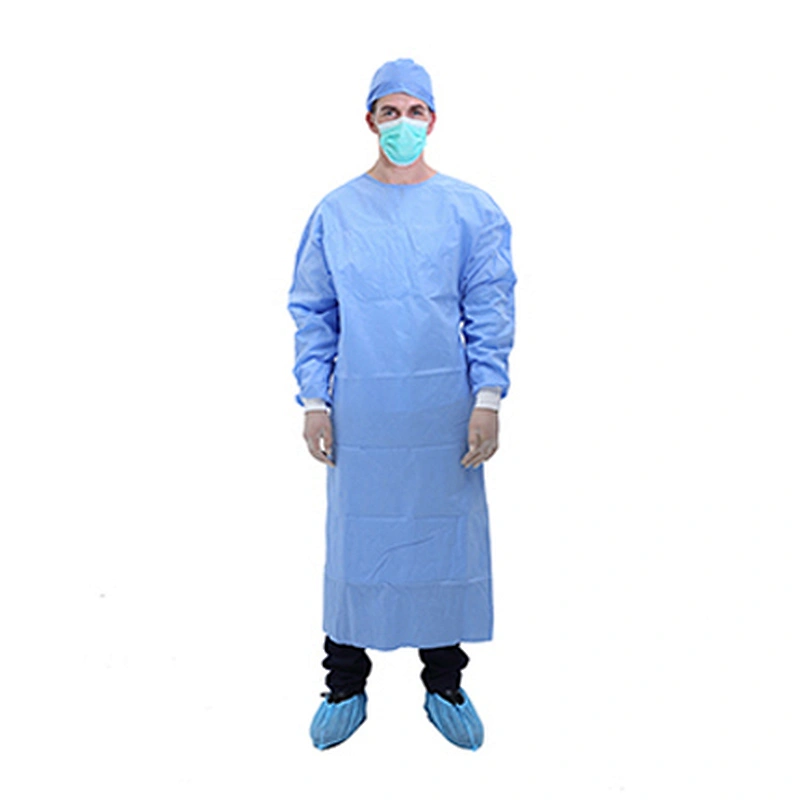 Sterile Isolation Gown with knitted cuff N61A02