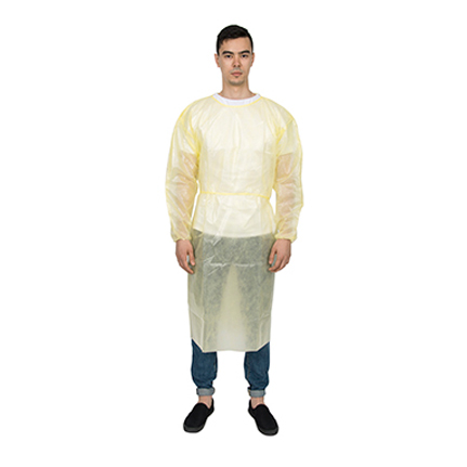 Ultrasonic Bonding PE Coated Isolation Gown N61P02-2