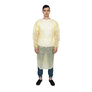 Ultrasonic Bonding PE Coated Isolation Gown N61P02-2