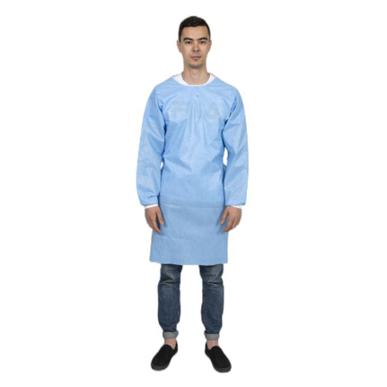 Isolation Gown with knitted cuffs N61A07-1