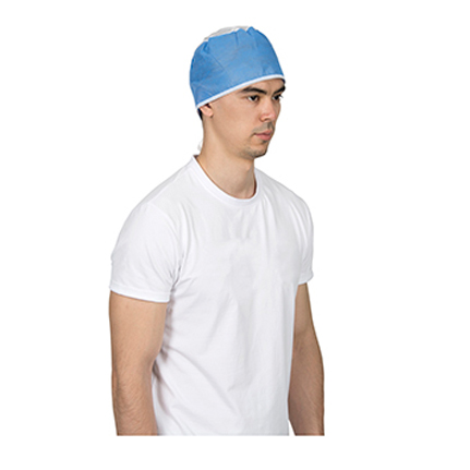 Surgeon Cap with fixed ties N62B02-2