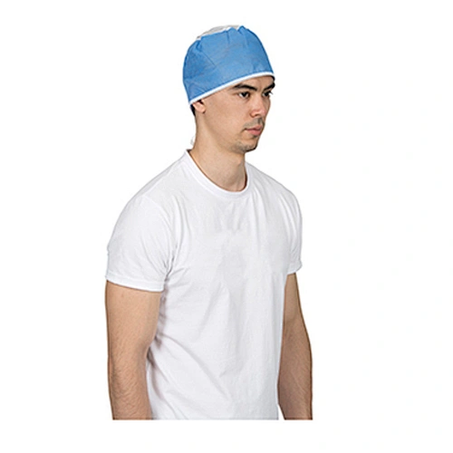 Surgeon Cap with fixed ties N62B02-2