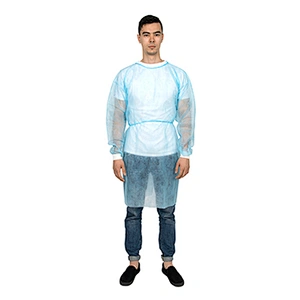 Isolation Gown with knitted cuffs N61A01-4