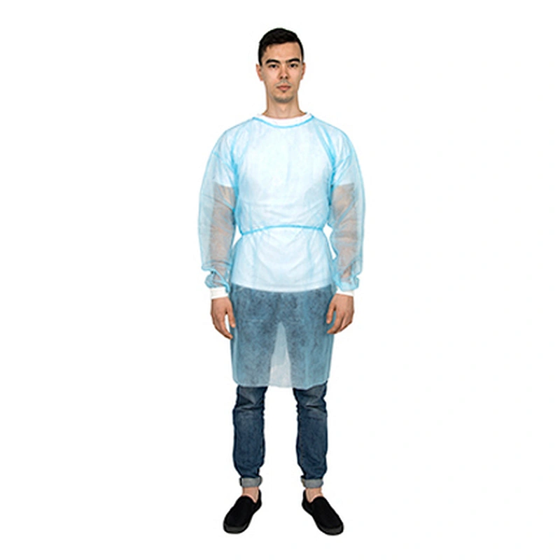 Isolation Gown with knitted cuffs N61A01-4