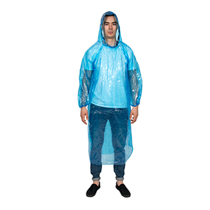 PE Rain Coat with hood N63C01-2