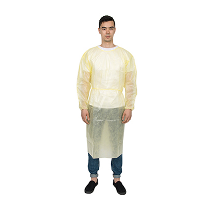 Half PE Coated Isolation Gown N61A06-2