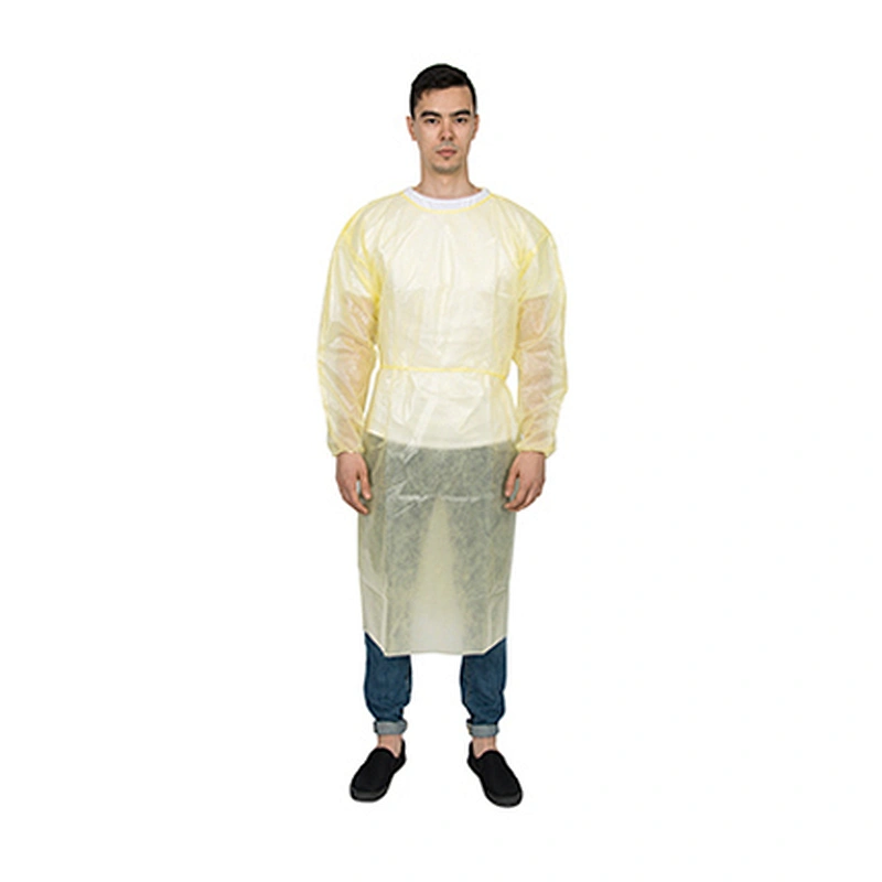 Half PE Coated Isolation Gown N61A06-2