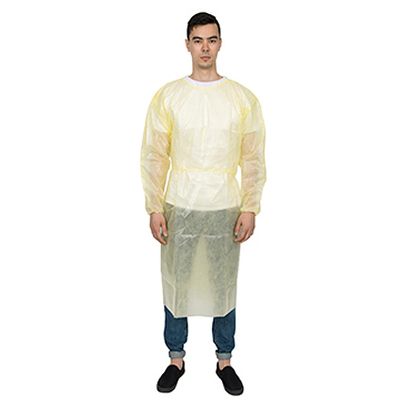 Isolation Gown with knitted cuffs N61A05-1