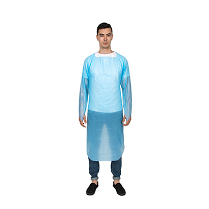 CPE Isolation Gown with thumb hook N63B01-1