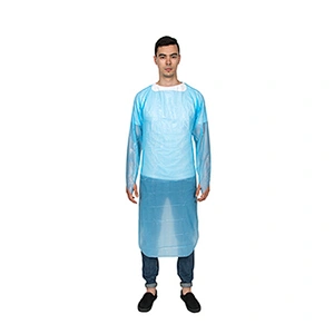 CPE Isolation Gown with thumb hook N63B01-1