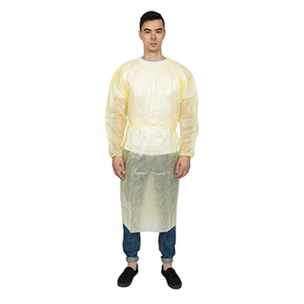 Isolation Gown with knitted cuffs N61A06-2