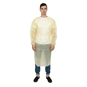 Isolation Gown with knitted cuffs N61A06-2