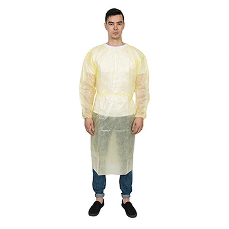 Isolation Gown with knitted cuffs N61A06-2