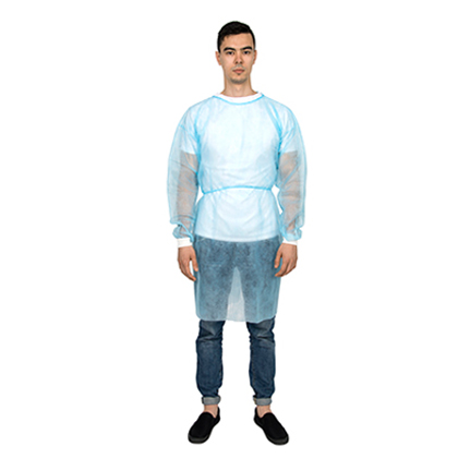 Isolation Gown with knitted cuffs N61A01-2