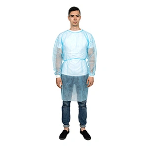 Isolation Gown with knitted cuffs N61A01-2