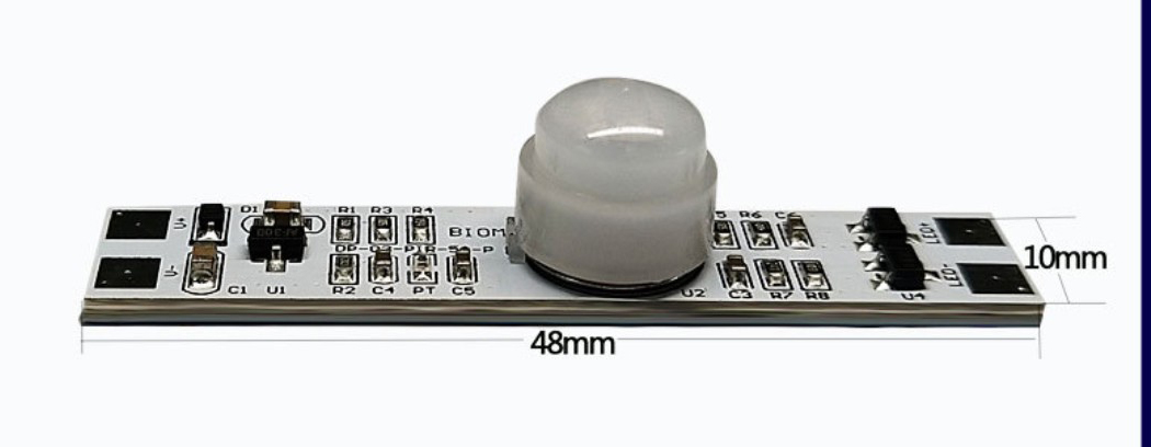 Cabinet lamp with light controlled human body sensor switch Motion Sensor